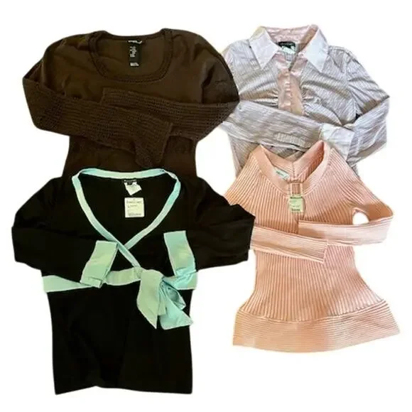 Bebe Tops Bundle – Size Large – Set of 4 – NWT/NWOT - Picture 1 of 16